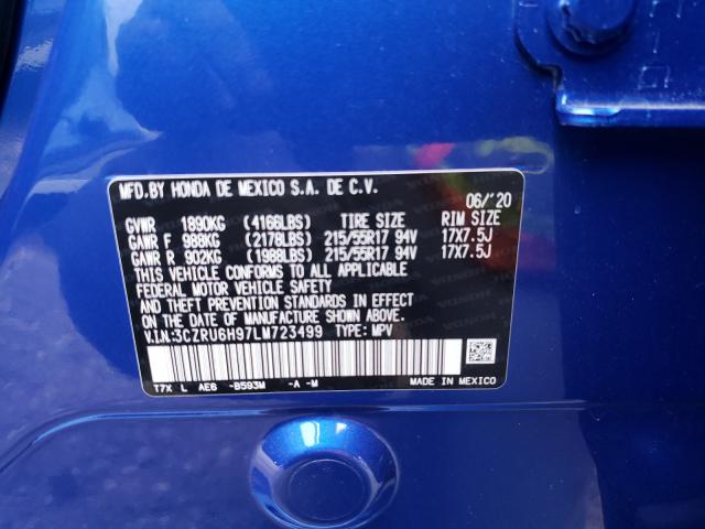2020 HONDA HR-V TOURI 3CZRU6H97LM723499