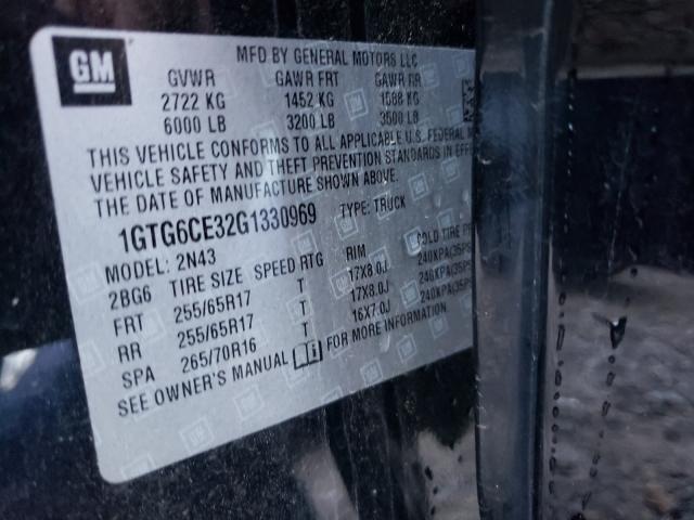 2016 GMC CANYON SLE 1GTG6CE32G1330969