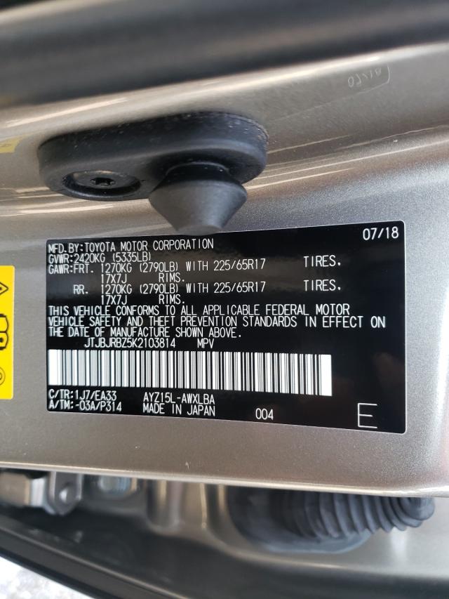 2019 LEXUS NX 300H JTJBJRBZ5K2103814