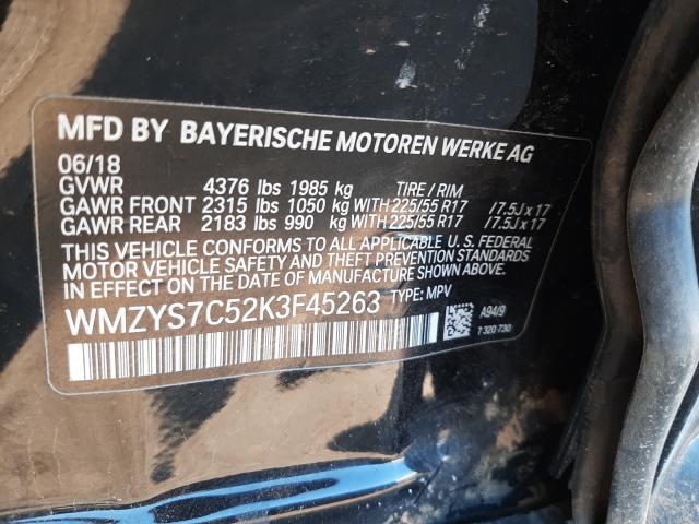2019 MINI COOPER COU WMZYS7C52K3F45263