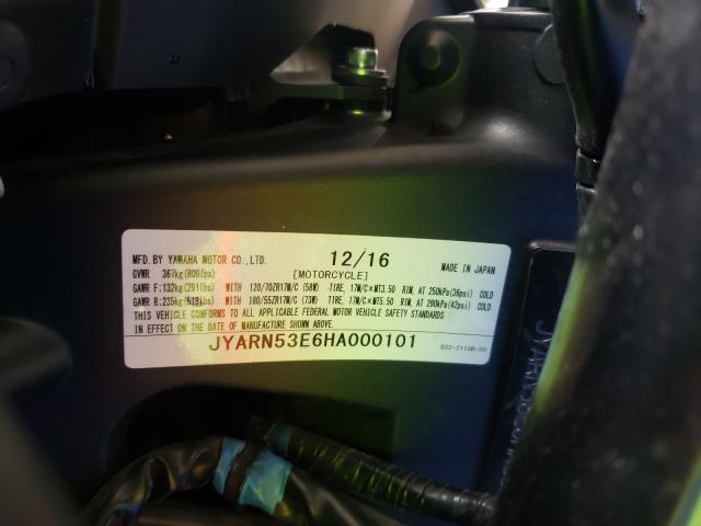 2017 YAMAHA FZ09 JYARN53E6HA000101