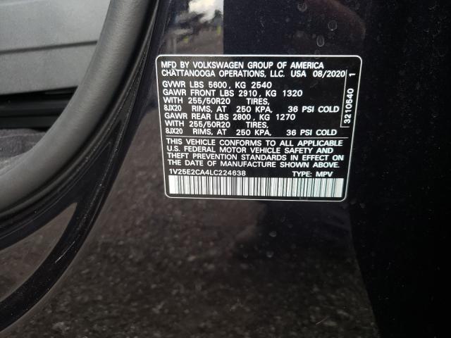 2020 VOLKSWAGEN ATLAS CROS 1V25E2CA4LC224638