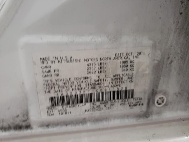 2012 MITSUBISHI GALANT ES 4A32B3FF1CE011528