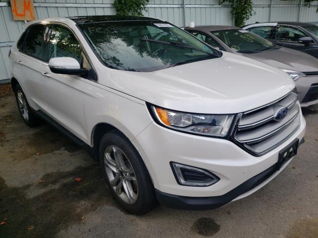 Salvage cars for sale from Copart Albany, NY: 2015 Ford Edge Titanium