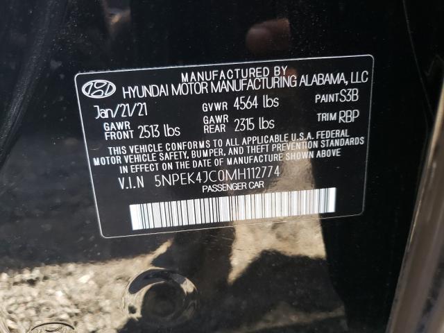 2021 HYUNDAI SONATA N L 5NPEK4JC0MH112774