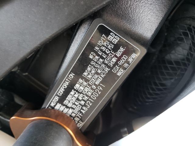 2018 SUZUKI GSX-R600 JS1GN7FA8J2100291