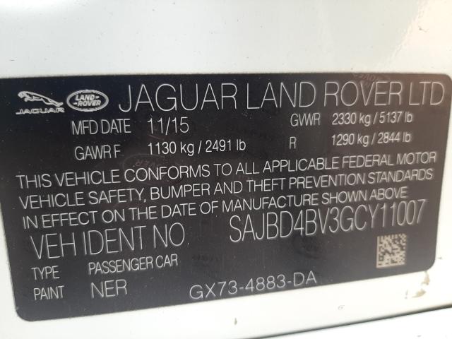 2016 JAGUAR XF PREMIUM SAJBD4BV3GCY11007