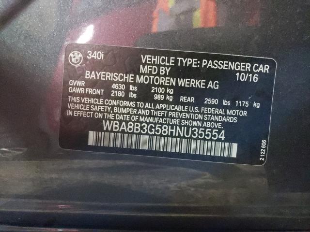 2017 BMW 340 I WBA8B3G58HNU35554