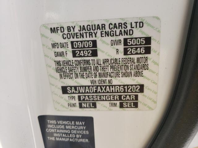 2010 JAGUAR XF LUXURY SAJWA0FAXAHR61202