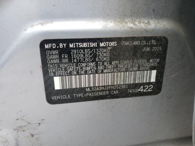 2015 MITSUBISHI MIRAGE DE ML32A3HJ2FH052361