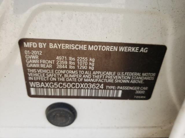 2012 BMW 0I WBAXG5C50CDX03624