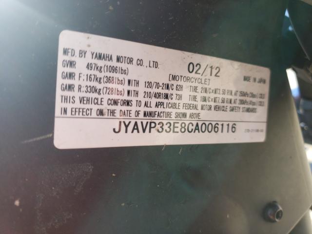 2012 YAMAHA XVS1300 CU JYAVP33E8CA006116