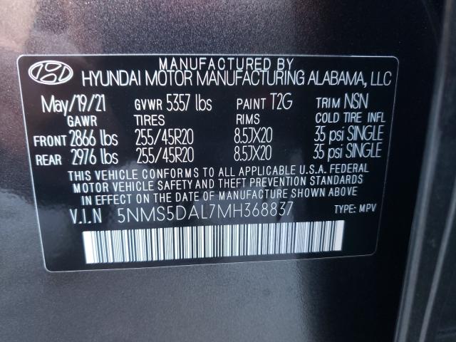 2021 HYUNDAI SANTA FE C 5NMS5DAL7MH368837