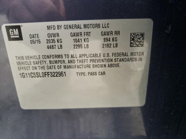2015 CHEVROLET MALIBU 1LT - 1G11C5SL0FF322961