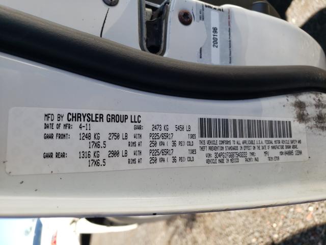 2011 DODGE JOURNEY MA 3D4PG1FG6BT543222