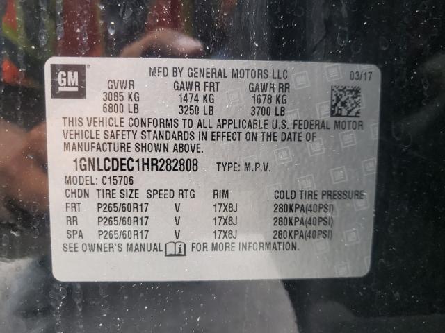 2017 CHEVROLET TAHOE POLI 1GNLCDEC1HR282808