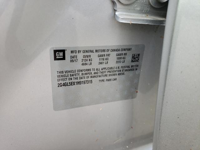 2017 BUICK REGAL 2G4GL5EX1H9197315