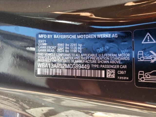 2021 BMW M440XI WBA13AR02MCG89449