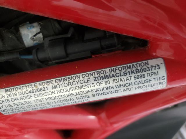 2019 DUCATI MONSTER 82 ZDMMACLS1KB003773