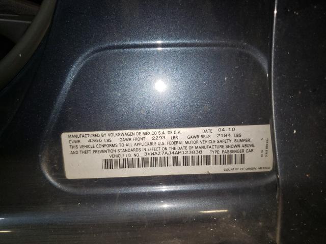 2010 VOLKSWAGEN JETTA LIMI 3VWAZ7AJ4AM123838