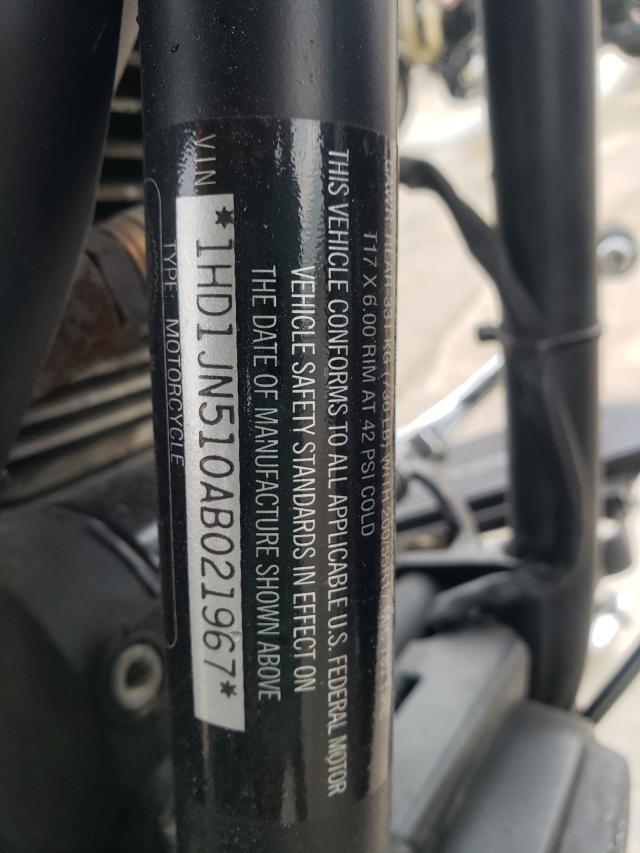 2010 HARLEY-DAVIDSON FLSTFB 1HD1JN510AB021967