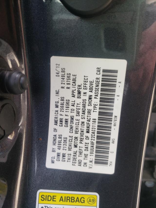 2012 ACURA TL 19UUA8F22CA031188