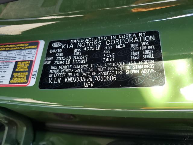 2020 KIA SOUL EX KNDJ33AU6L7050606