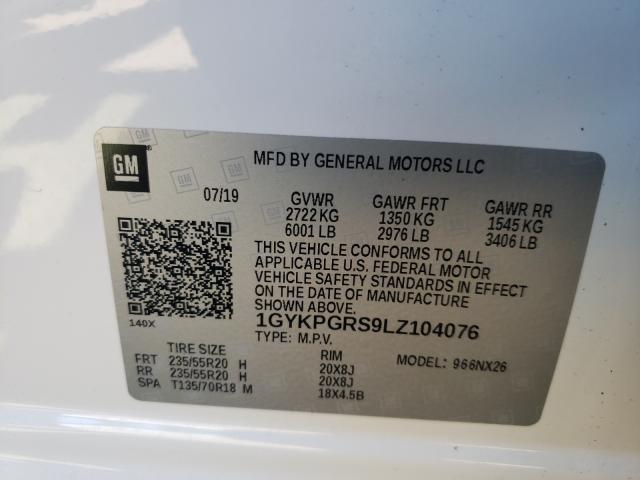 2020 CADILLAC XT6 SPORT 1GYKPGRS9LZ104076