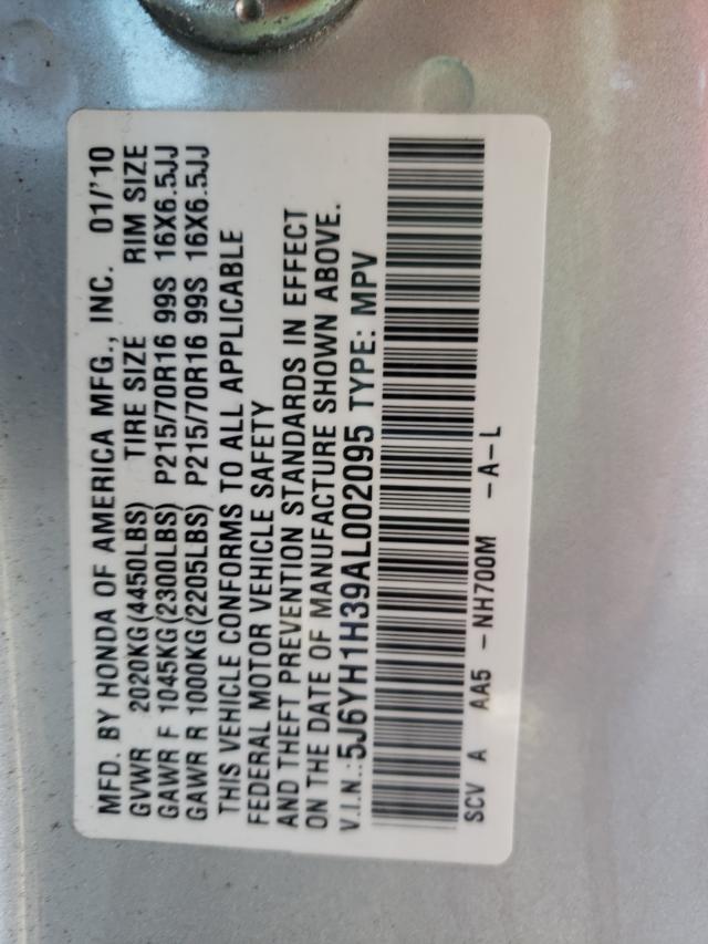 2010 HONDA ELEMENT LX 5J6YH1H39AL002095