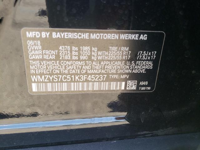 2019 MINI COOPER COU WMZYS7C51K3F45237
