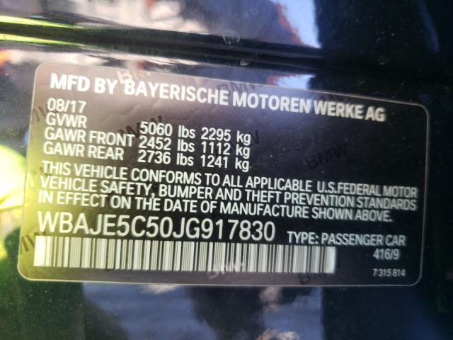 2018 BMW 540 I WBAJE5C50JG917830