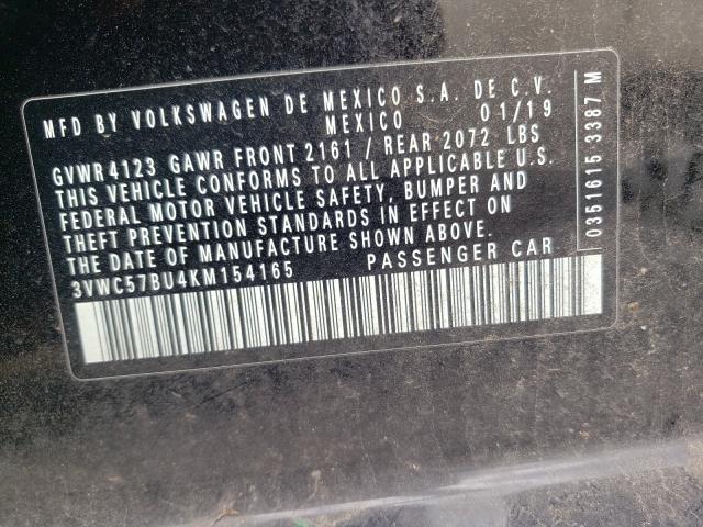 2019 VOLKSWAGEN JETTA S 3VWC57BU4KM154165