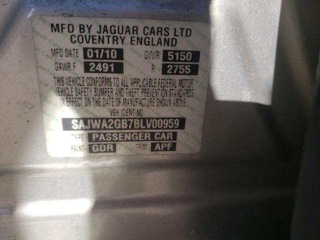 2011 JAGUAR XJL SAJWA2GB7BLV00959