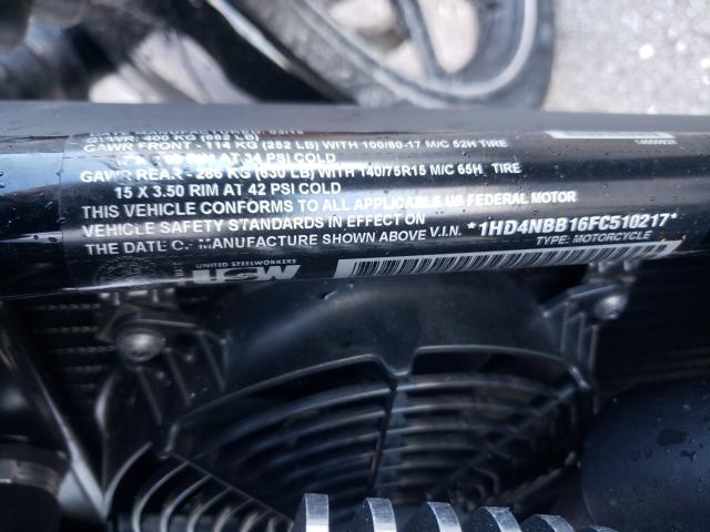 2015 HARLEY-DAVIDSON XG750 1HD4NBB16FC510217