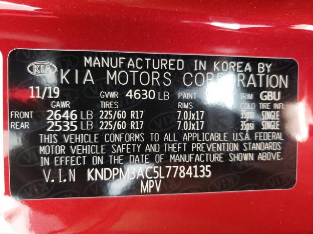 2020 KIA SPORTAGE L - KNDPM3AC5L7784135