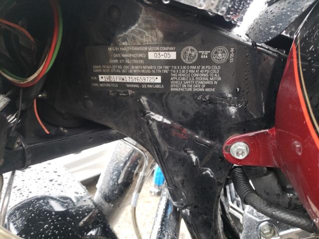 2005 HARLEY-DAVIDSON FLHRCI 1HD1FRW175Y659725