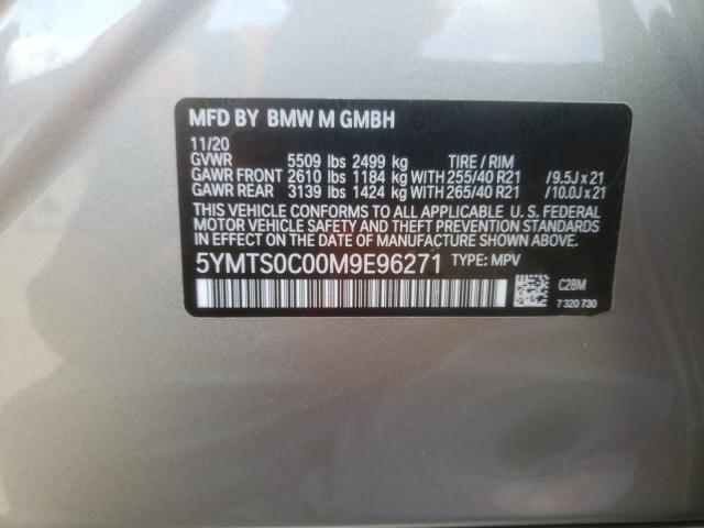 2021 BMW X3 M COMPE 5YMTS0C00M9E96271