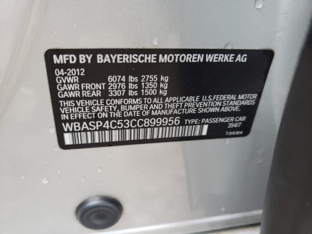 2012 BMW 550 XIGT WBASP4C53CC899956