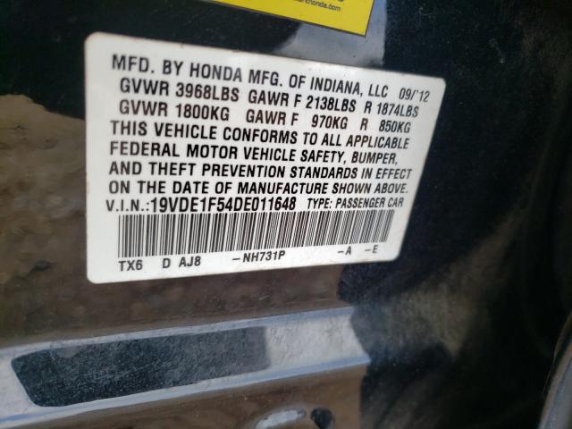 2013 ACURA ILX 20 PRE 19VDE1F54DE011648