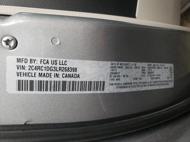 2020 CHRYSLER VOYAGER LX 2C4RC1DG3LR268398