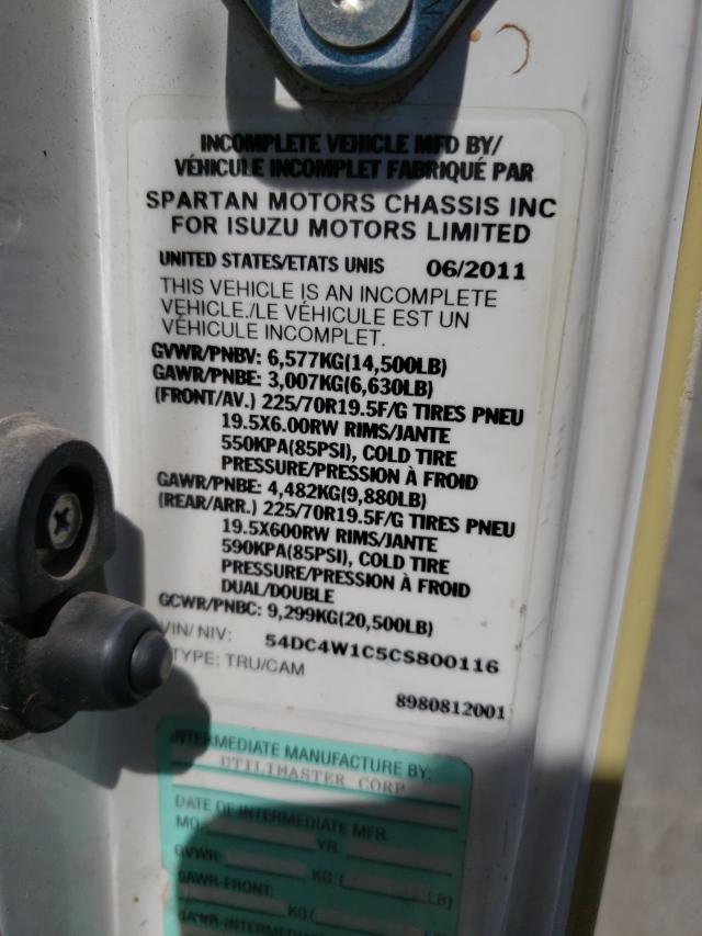 54DC4W1C5CS800116 Isuzu Npr Hd 2012. Фото: 9