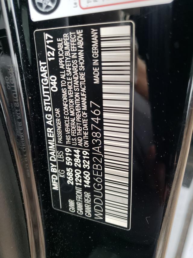 2018 MERCEDES-BENZ S 450 4MAT WDDUG6EB2JA387467