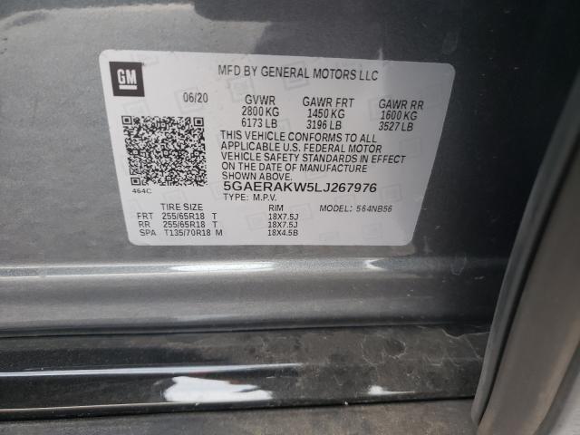 2020 BUICK ENCLAVE PR 5GAERAKW5LJ267976