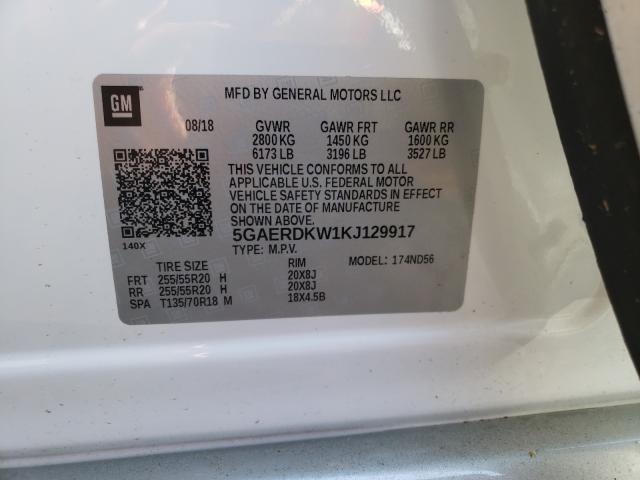 2019 BUICK ENCLAVE AV 5GAERDKW1KJ129917