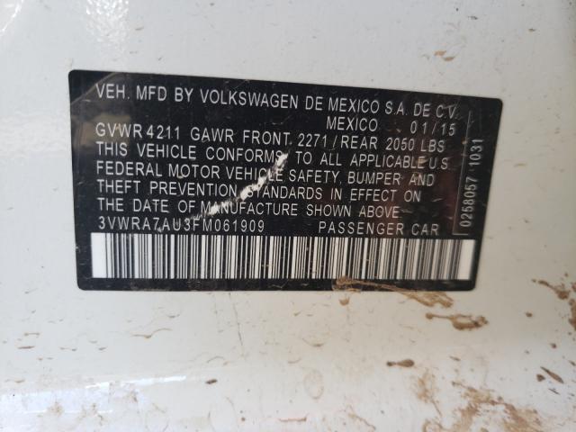 2015 VOLKSWAGEN GOLF TDI 3VWRA7AU3FM061909