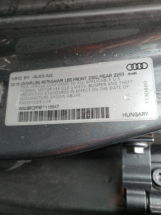 2015 AUDI A3 WAUBFGFFXF1119847