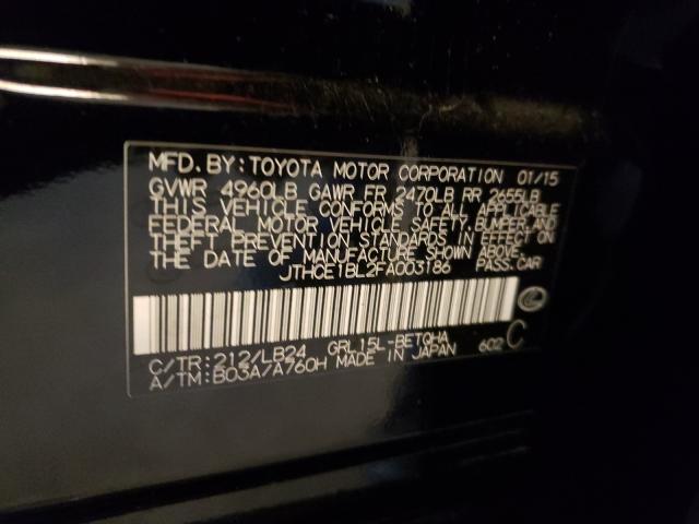 2015 LEXUS GS JTHCE1BL2FA003186