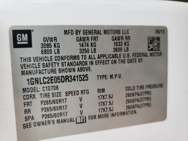 2013 CHEVROLET TAHOE POLI 1GNLC2E05DR341525