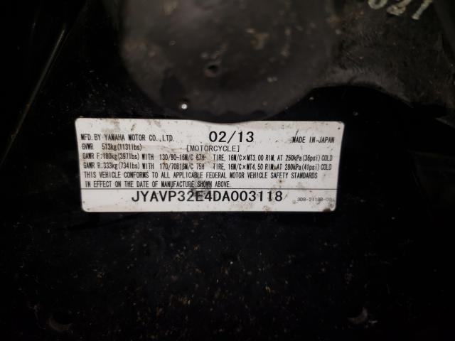 2013 YAMAHA XVS1300 CT JYAVP32E4DA003118