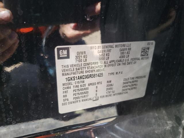 2016 GMC YUKON SLE 1GKS1AKC9GR381425